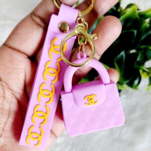 Purple Handbag Keychain