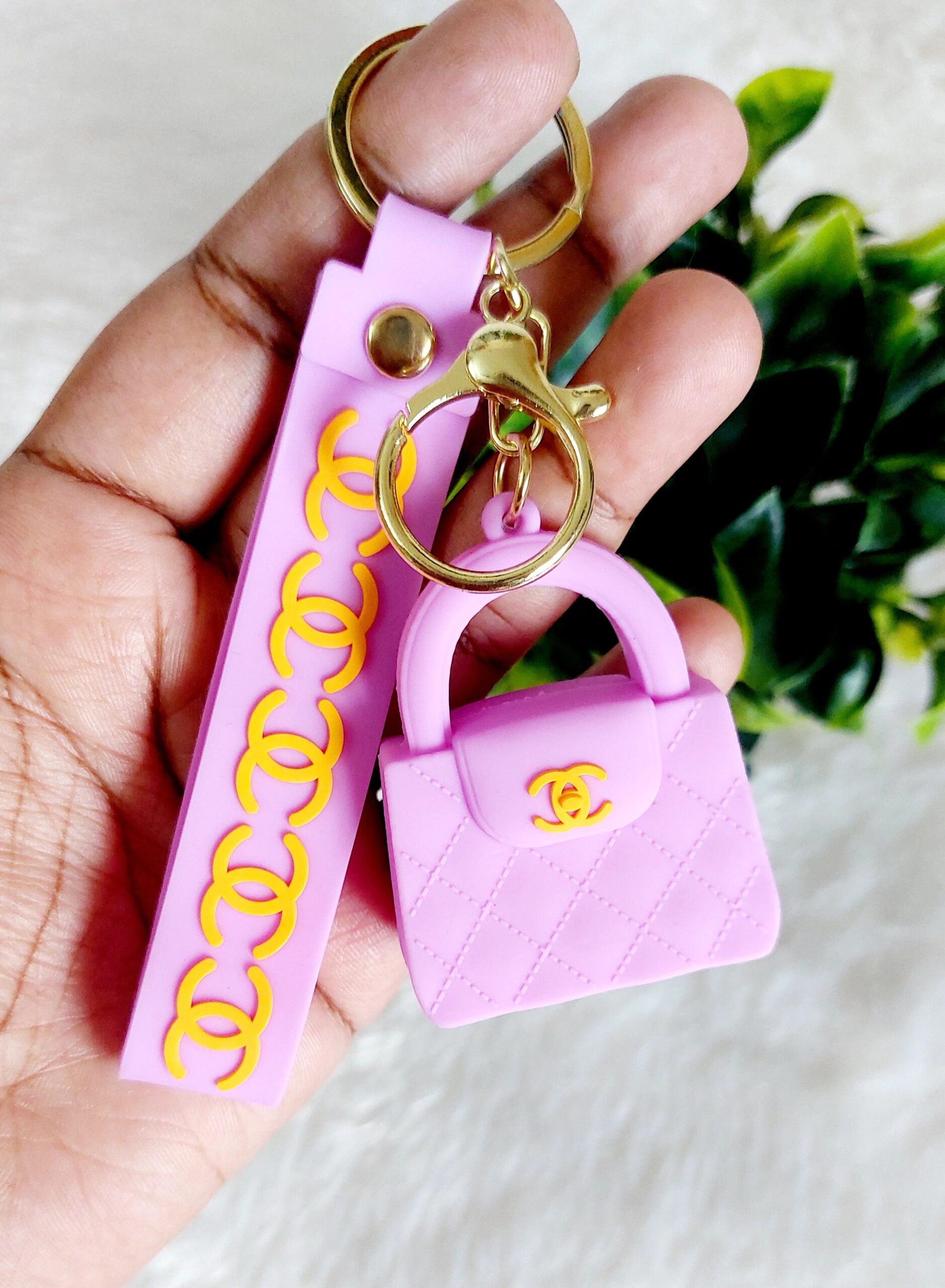 Purple Handbag Keychain