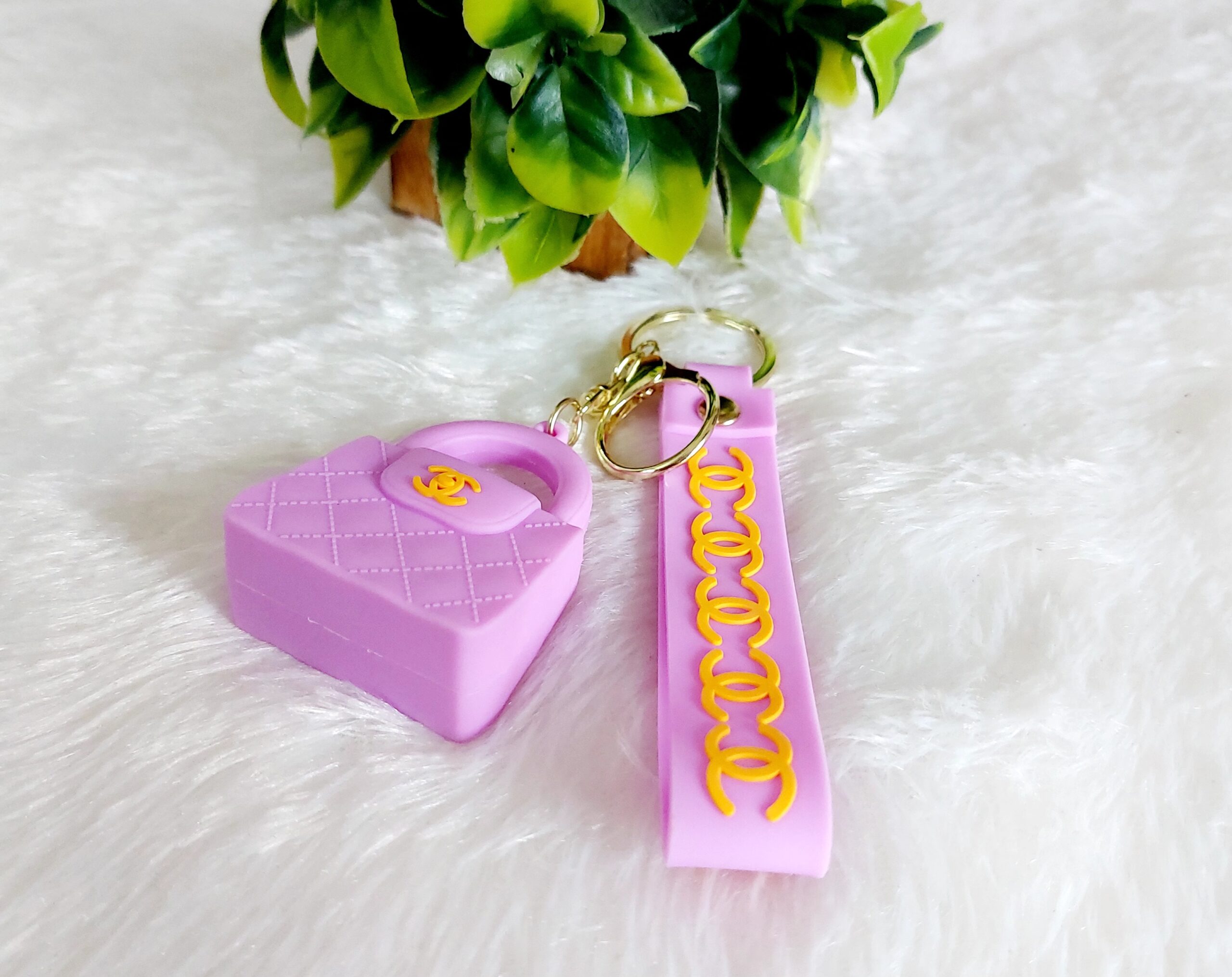 Purple Handbag Keychain - Image 2