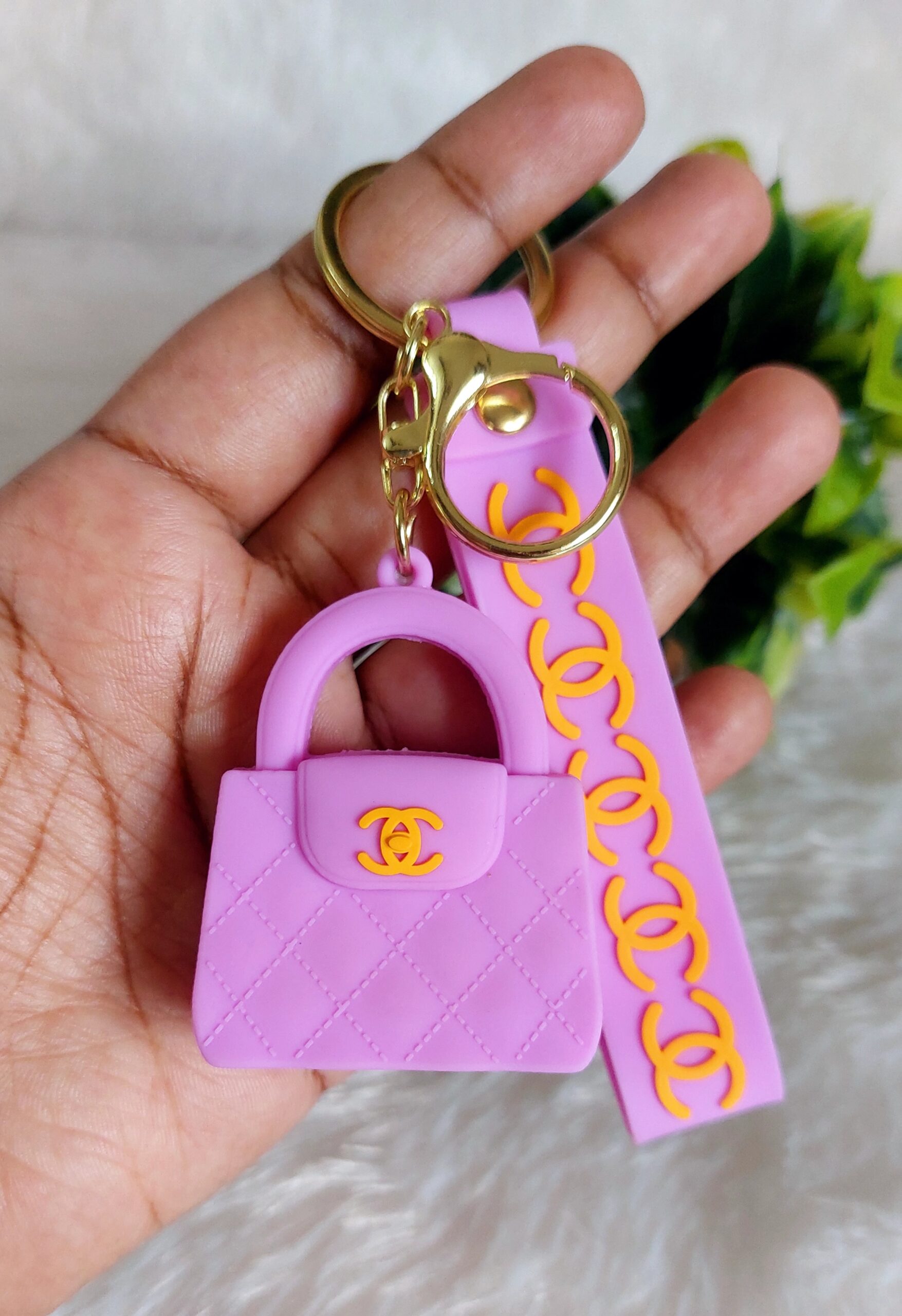 Purple Handbag Keychain - Image 3
