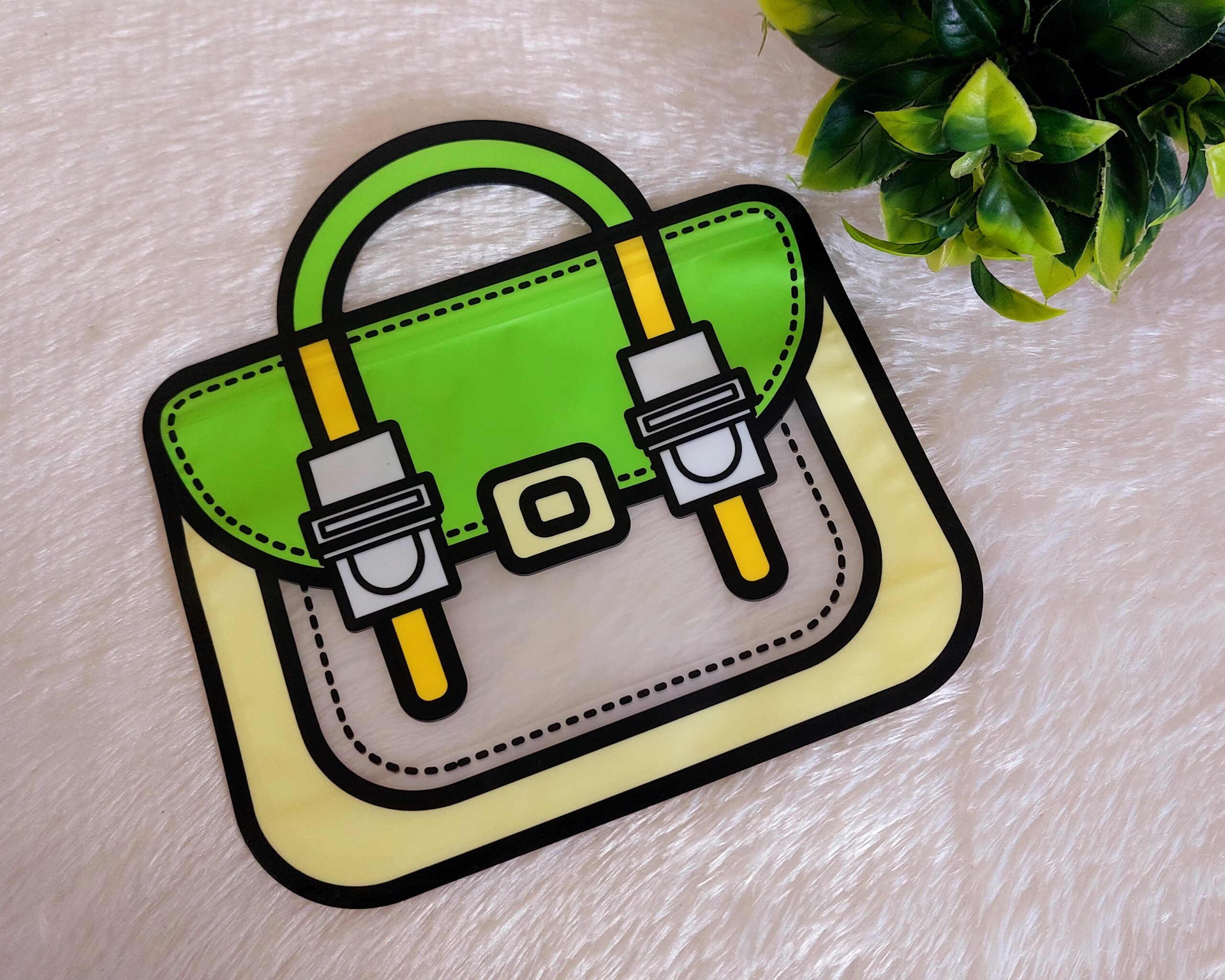Mini Gift Bag | Green Colour - 1 Pc - Image 2