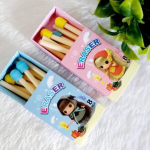 Match Box Eraser - 1 Pc