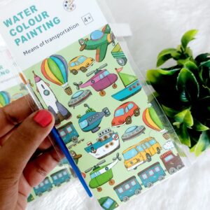 Water Coloring Book | Vehicle Theme | Travel Activity Kit - 12 Pages