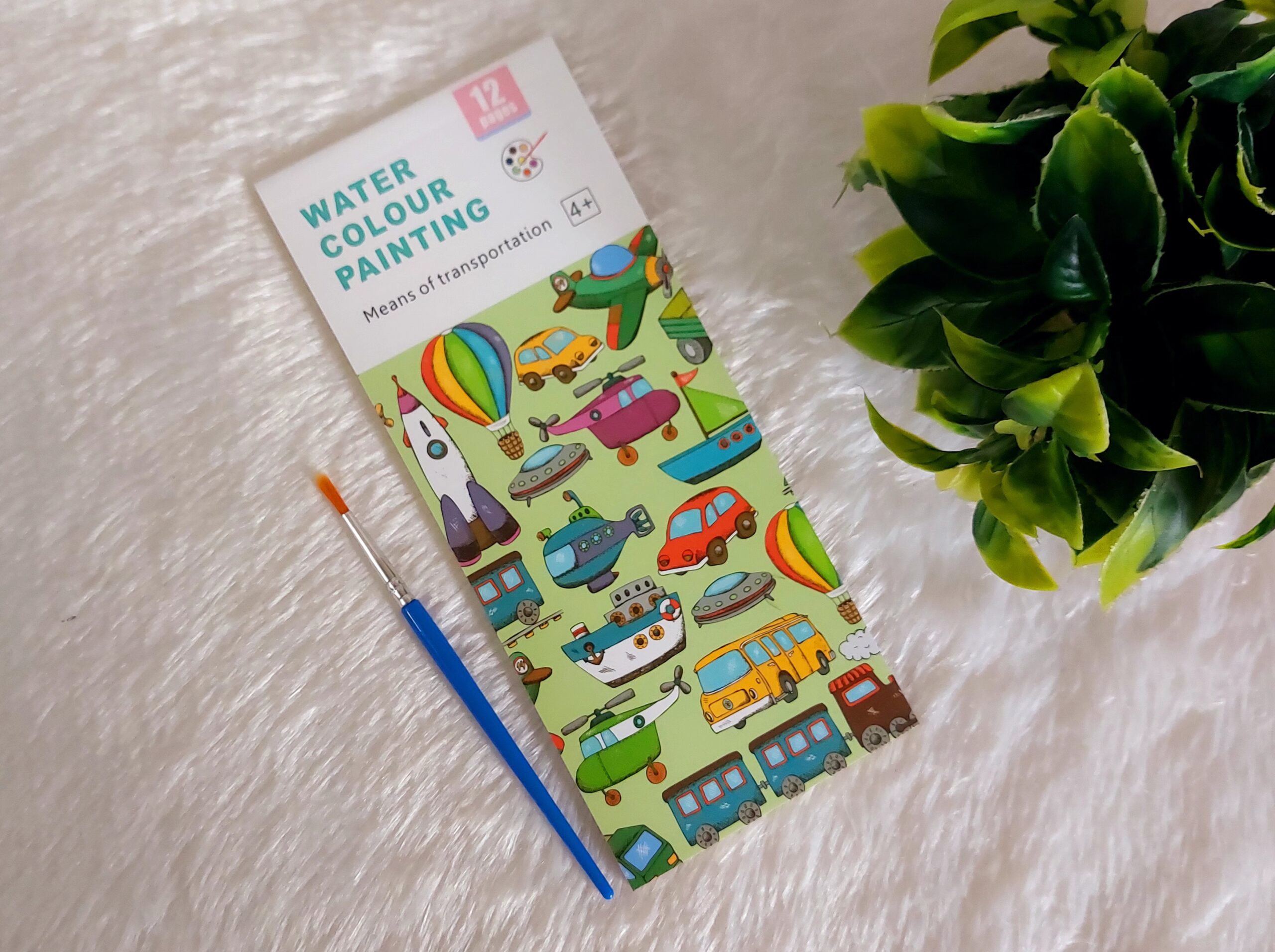 Water Coloring Book | Vehicle Theme | Travel Activity Kit - 12 Pages - Image 3