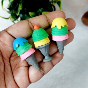 Mini Ice Cream Eraser - 1 Pc