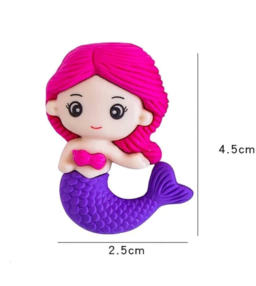 Mermaid Eraser - 1 Pc - Image 2