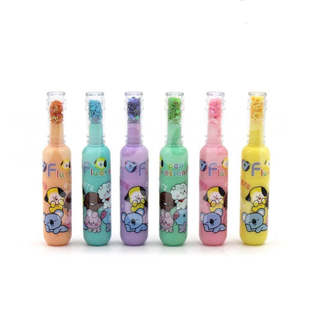 Bottle Highlighter Pens | One Pack - 6 Pcs | Girl's Theme Pack - Image 7