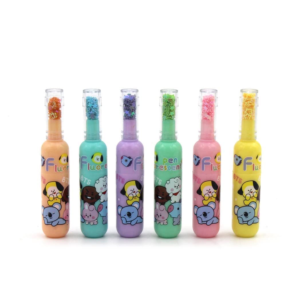 Bottle Highlighter Pens | One Pack - 6 Pcs | Girl's Theme Pack - Image 7