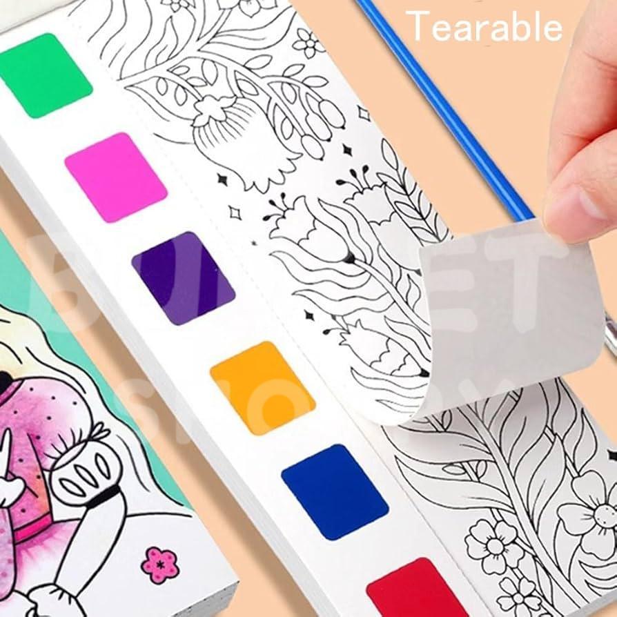 Water Coloring Book | Space Theme | Travel Activity Kit - 12 Pages - Image 4