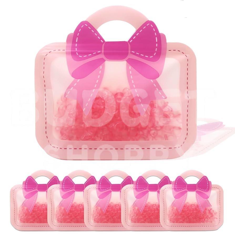 Bow Gift Bags | Pink Colour - 25 Pcs