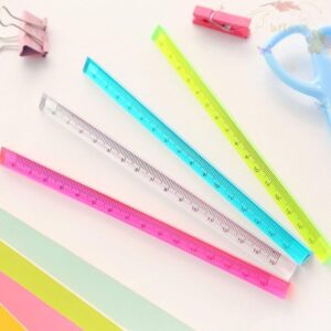 Triangular Crystal Ruler (15cm) - Random Colour