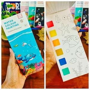 Water Coloring Book | Animal Theme | Travel Activity Kit - 12 Pages