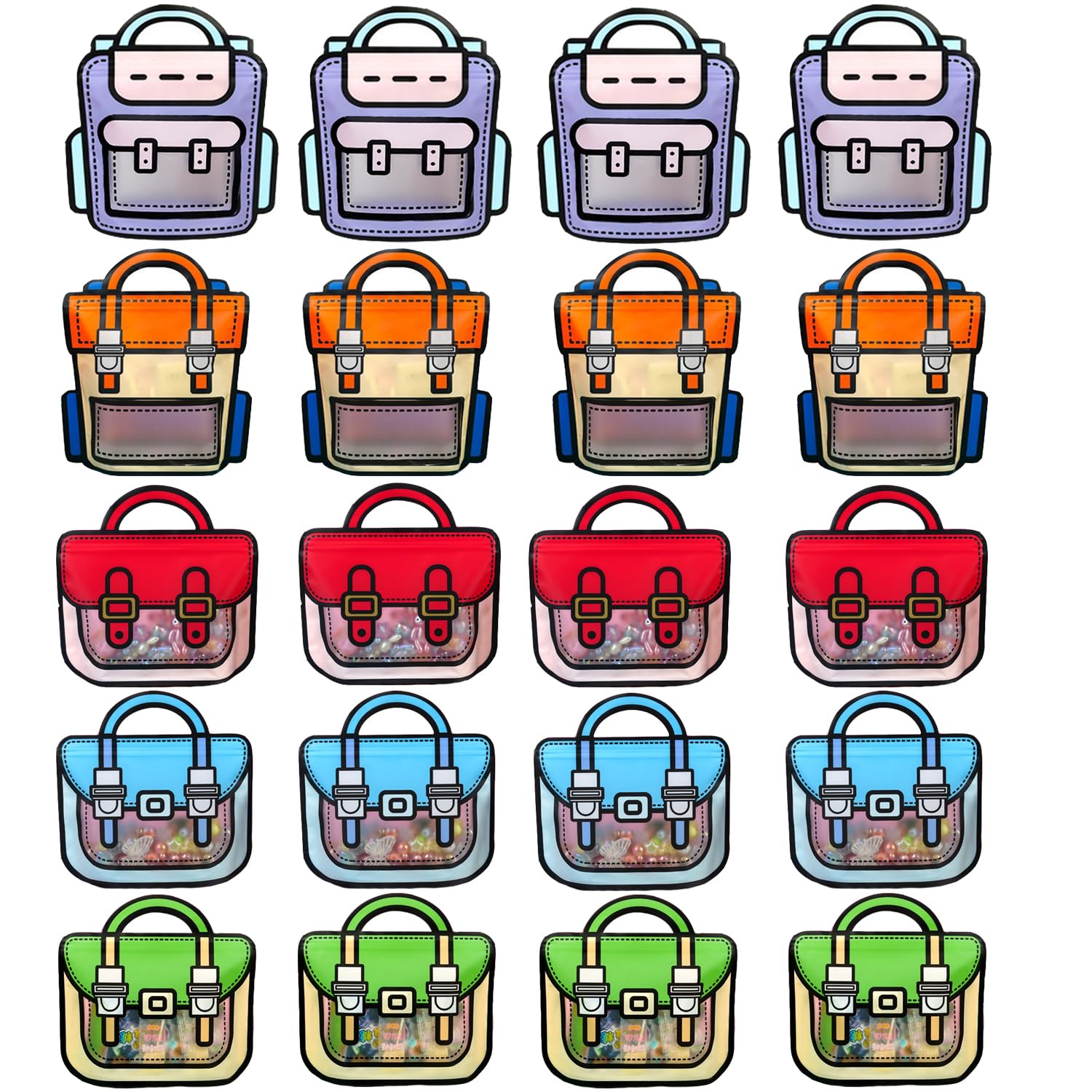 Gift Bags | Mixed Colour | Big Size | A4 Size | 25 Pcs