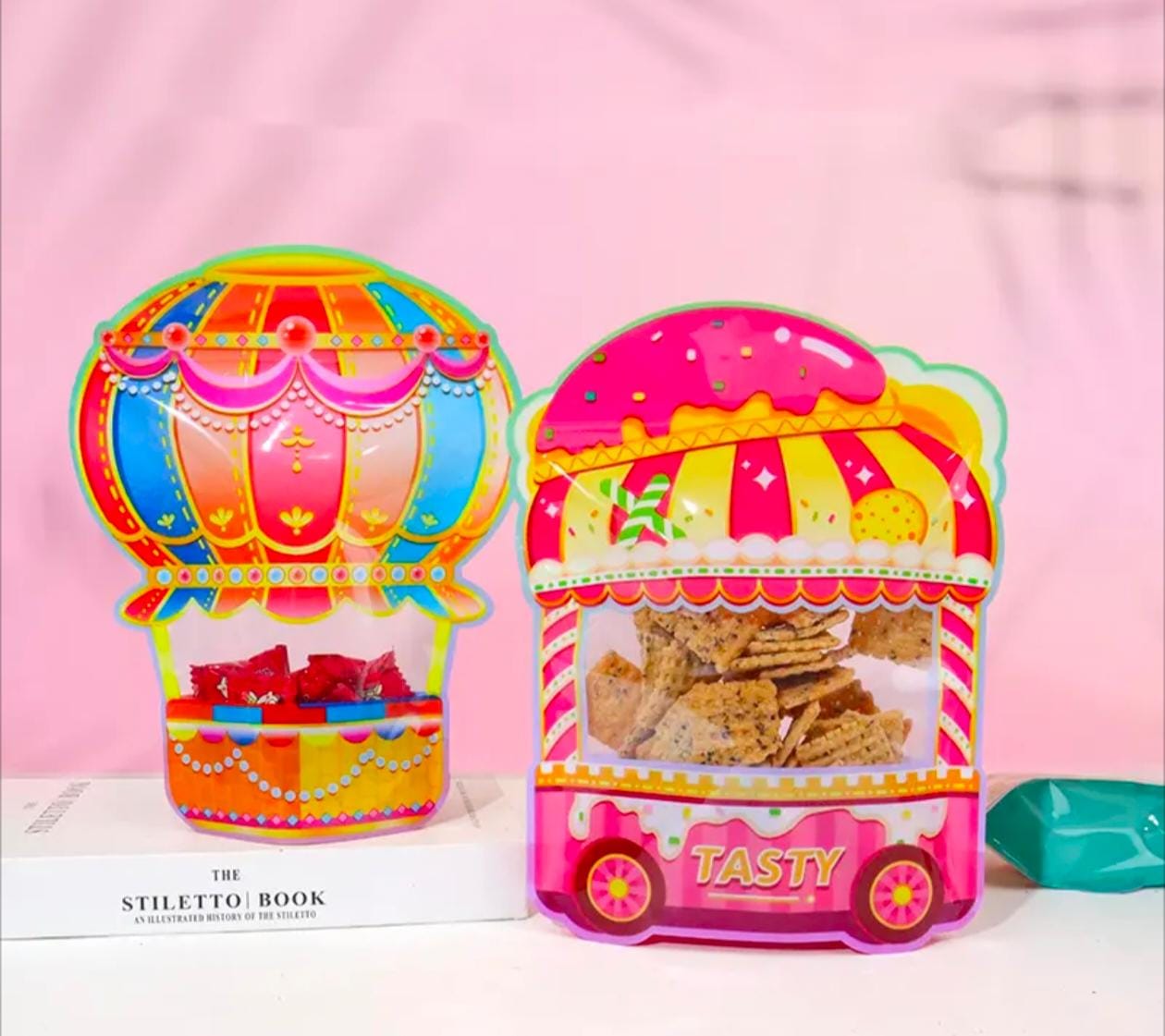 Carnival theme Bag | Zip Lock Pouches | Mixed Carnival Designs | Pack of 25 Pcs - Image 3