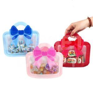 Bow Gift Bags | Mixed Colours - 25 Pcs