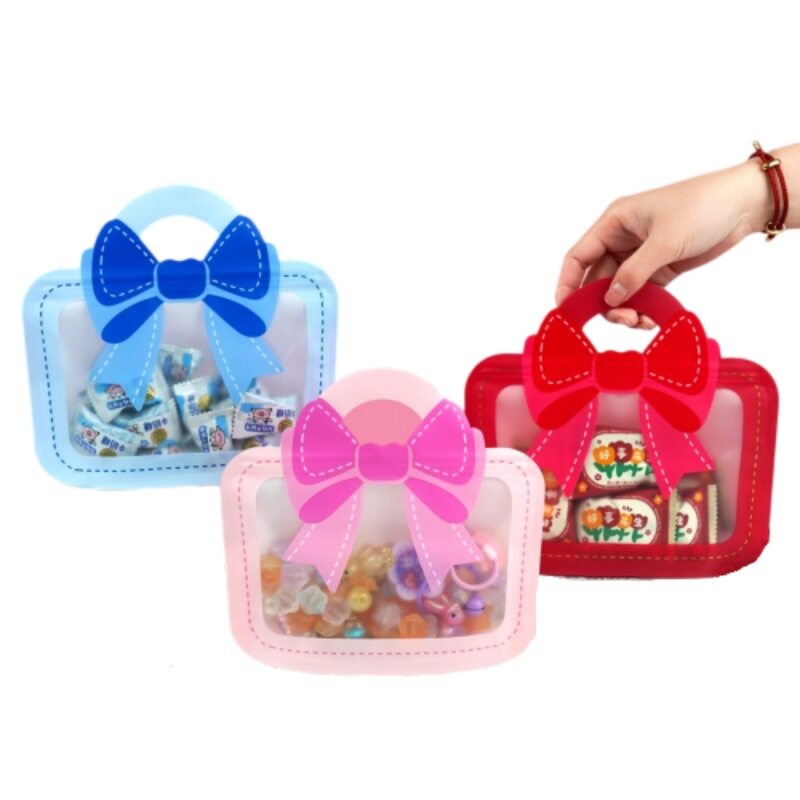 Bow Gift Bags | Mixed Colours - 25 Pcs