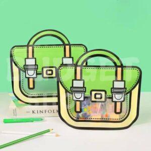 Green Gift Bags | Big Size - 25 Pcs