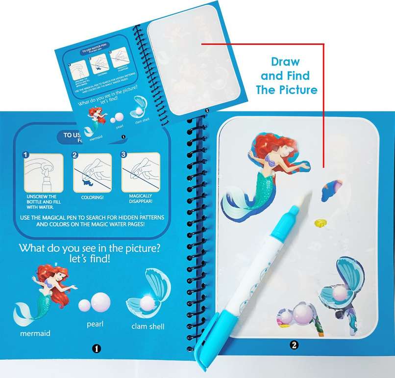 Magic Water Colour Book - 1 Book + 1 Pen - Image 4
