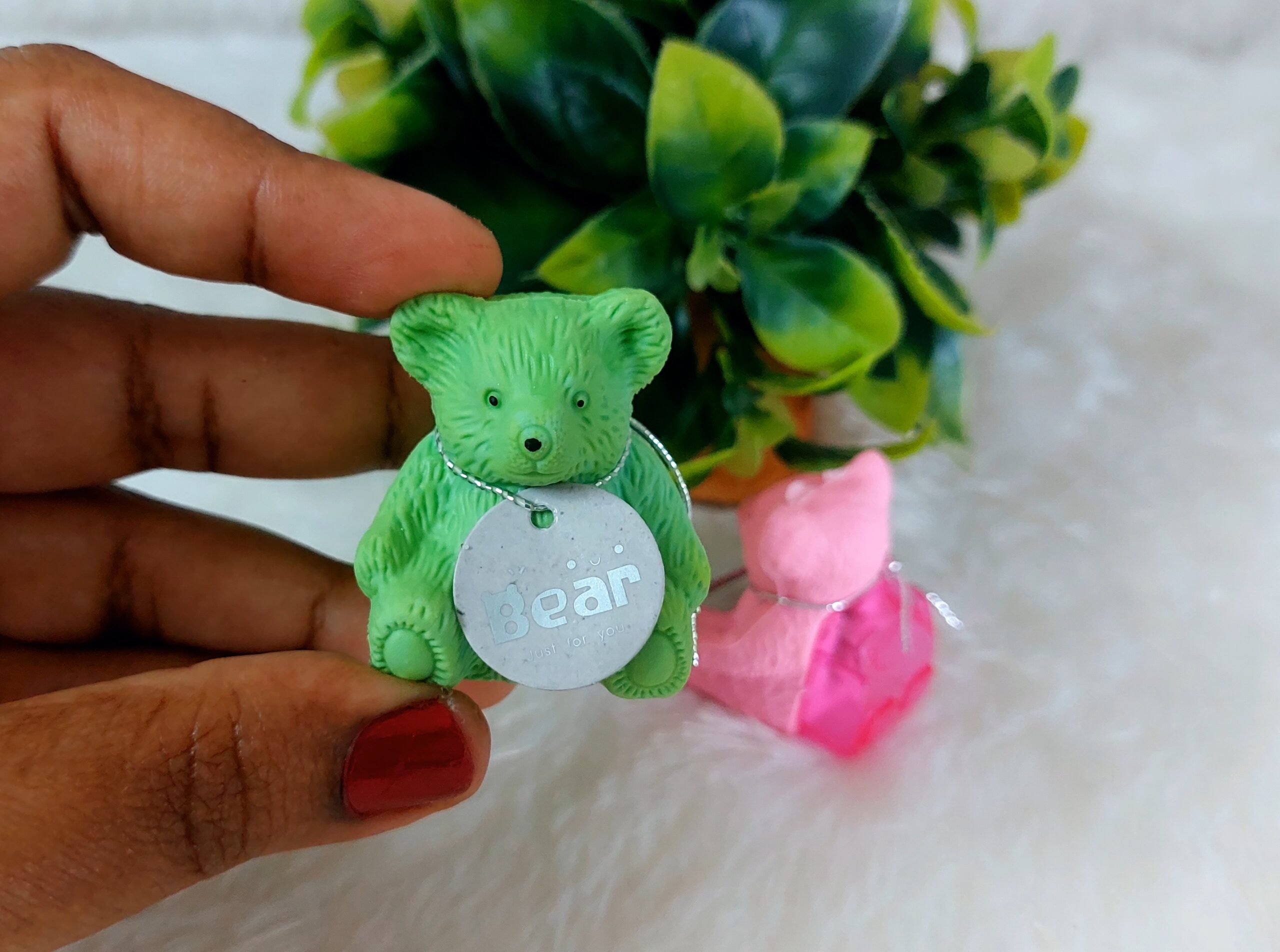 Teddy Eraser With Sharpener | Assorted Colour - Image 5