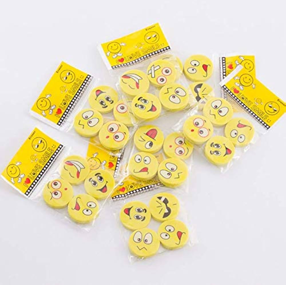 Smiley Eraser Pack | Return Favours | Pack of 12 - Image 2