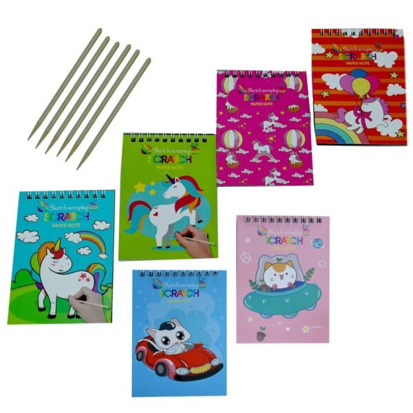 Scratch Notepad for Kids | Return Favours | MOQ 6 Notepad ...
