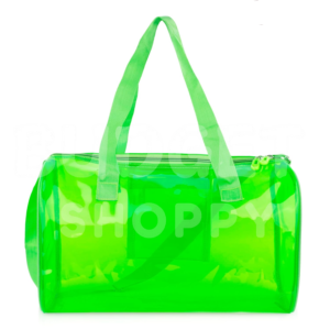 Jelly Duffle Bag | Fluorescent Green Colour
