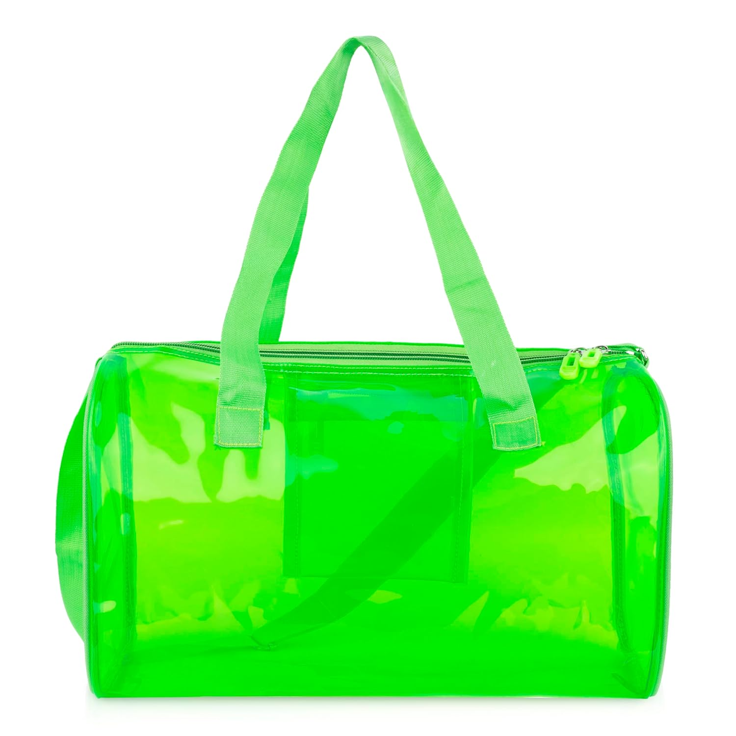 Jelly Duffle Bag | Fluorescent Green Colour