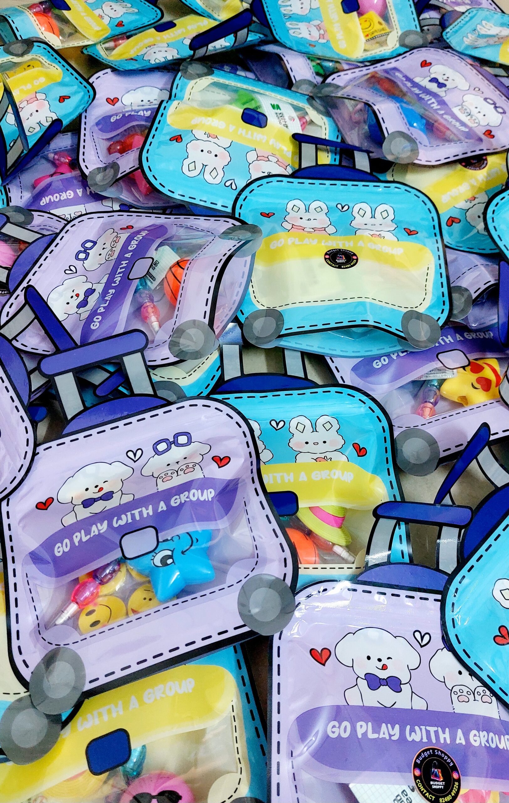 Trolley Shaped Gift Bag | Mixed Colour | Pack of 25 - Image 6