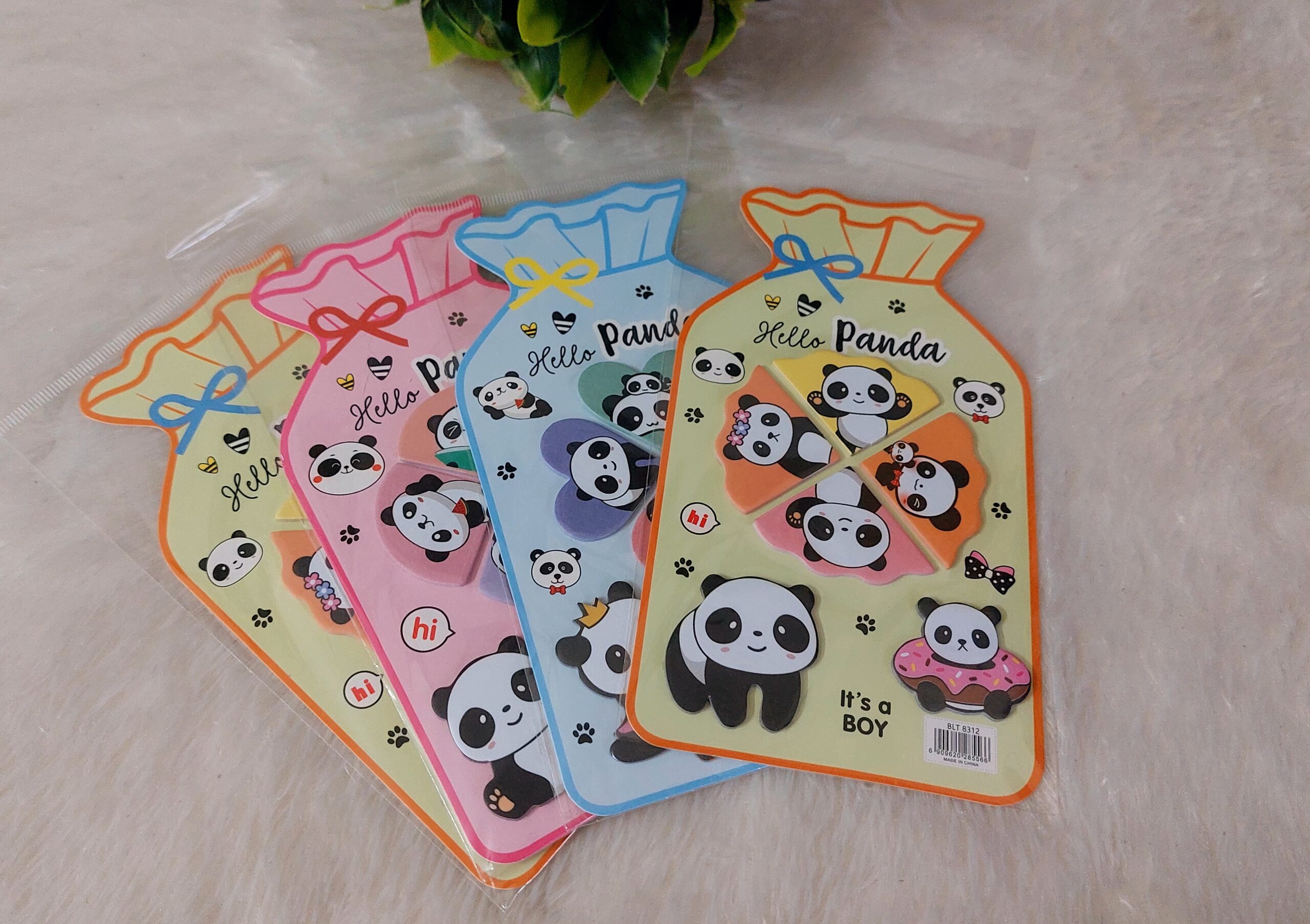 Bottle Shaped Sticky Notes | Panda Print - Image 2