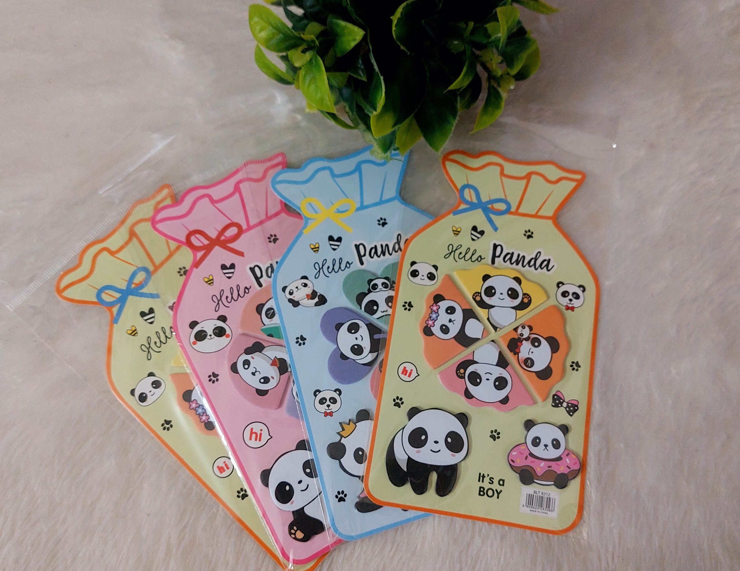 Bottle Shaped Sticky Notes | Panda Print - Image 4