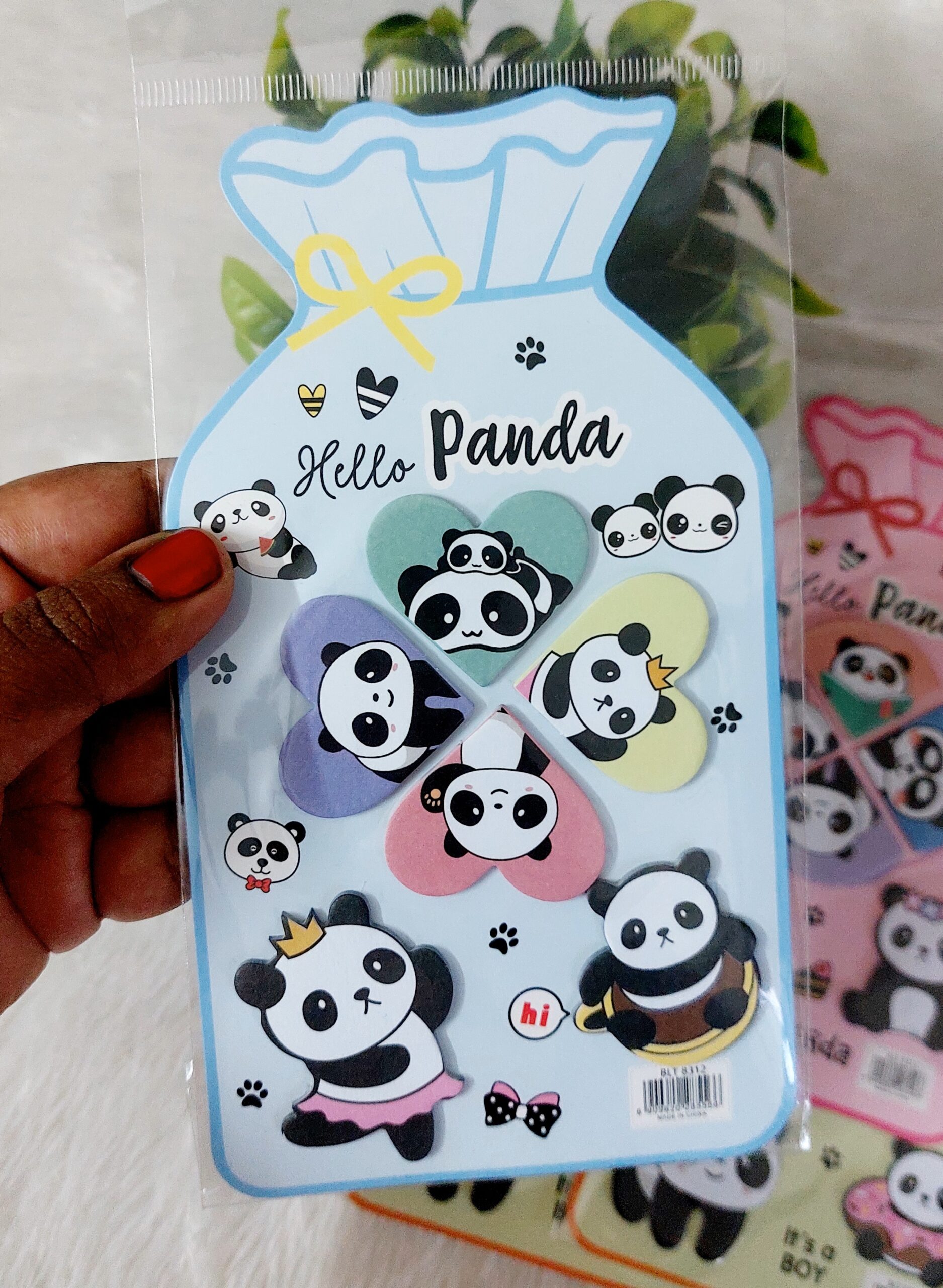 Bottle Shaped Sticky Notes | Panda Print - Image 6