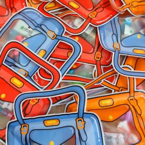 Hand Bag Shaped Candy Bags | Random Mixed Colour | Small Size | Pack of 25 Pcs