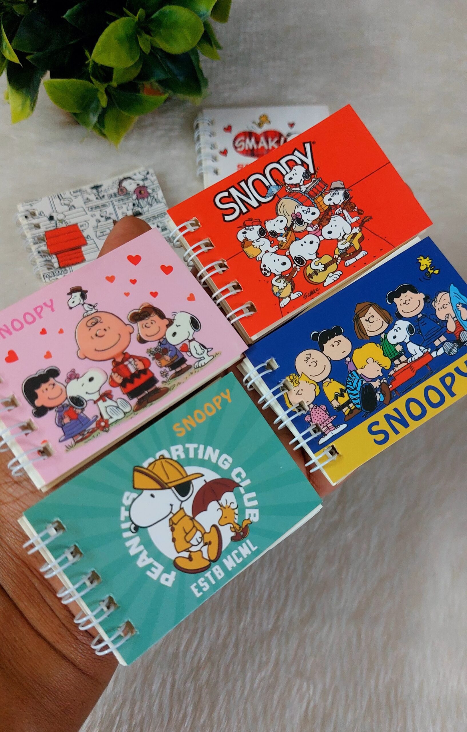 Mini Spiral NotePad | Cute Random Print | Set of 5 Pcs