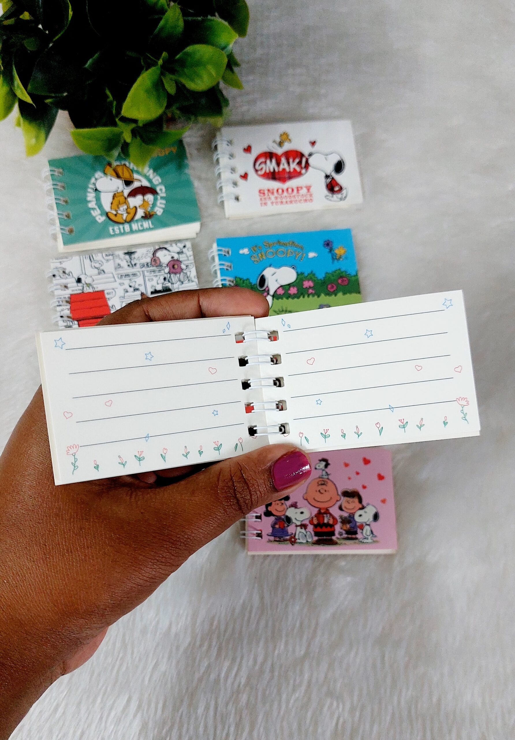 Mini Spiral NotePad | Cute Random Print | Set of 5 Pcs - Image 9