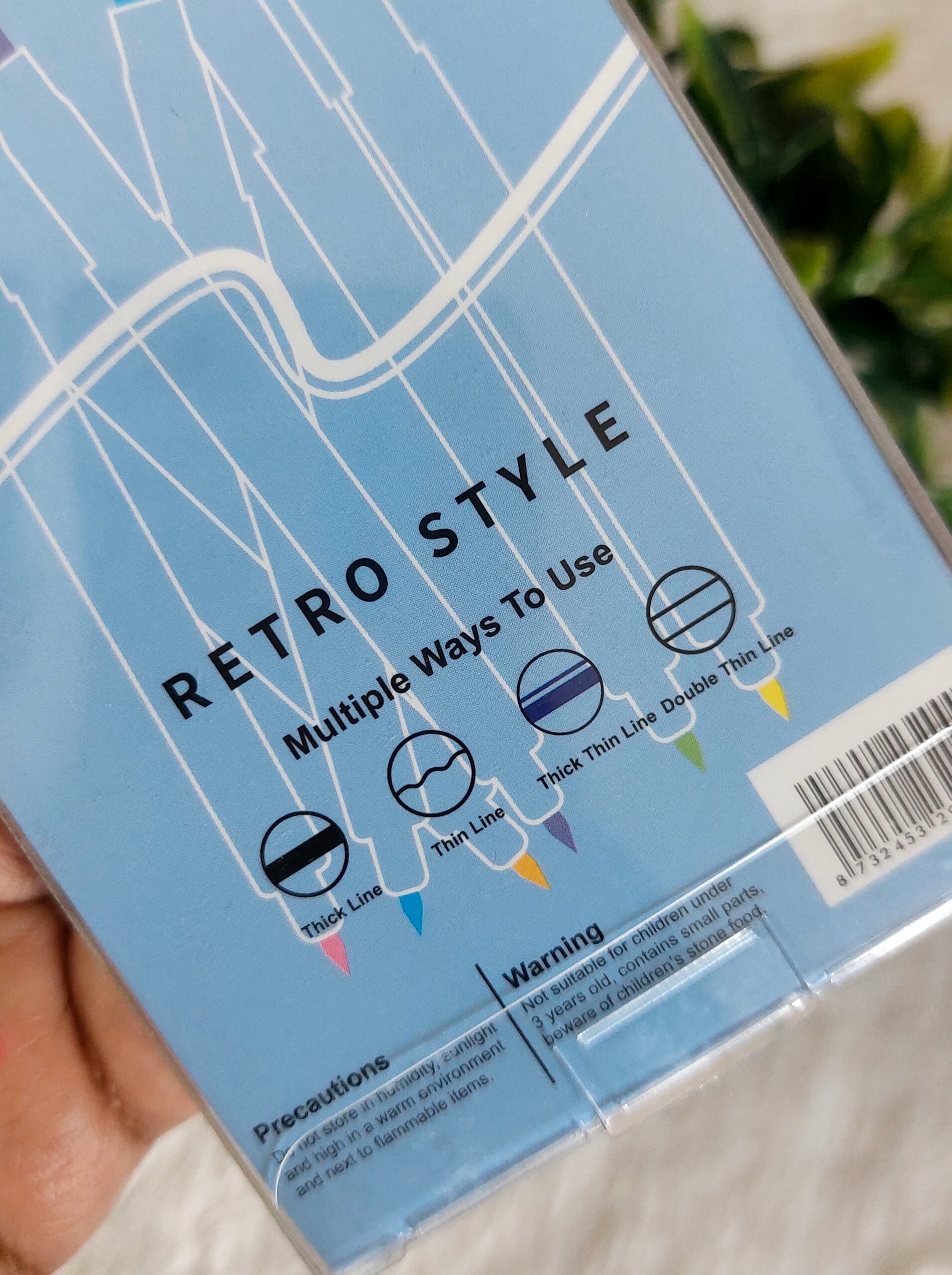 Macroon Highlighter | Retro Style | Double Lines Highlighter | Writes in 4 style | 6 Pens - Image 7