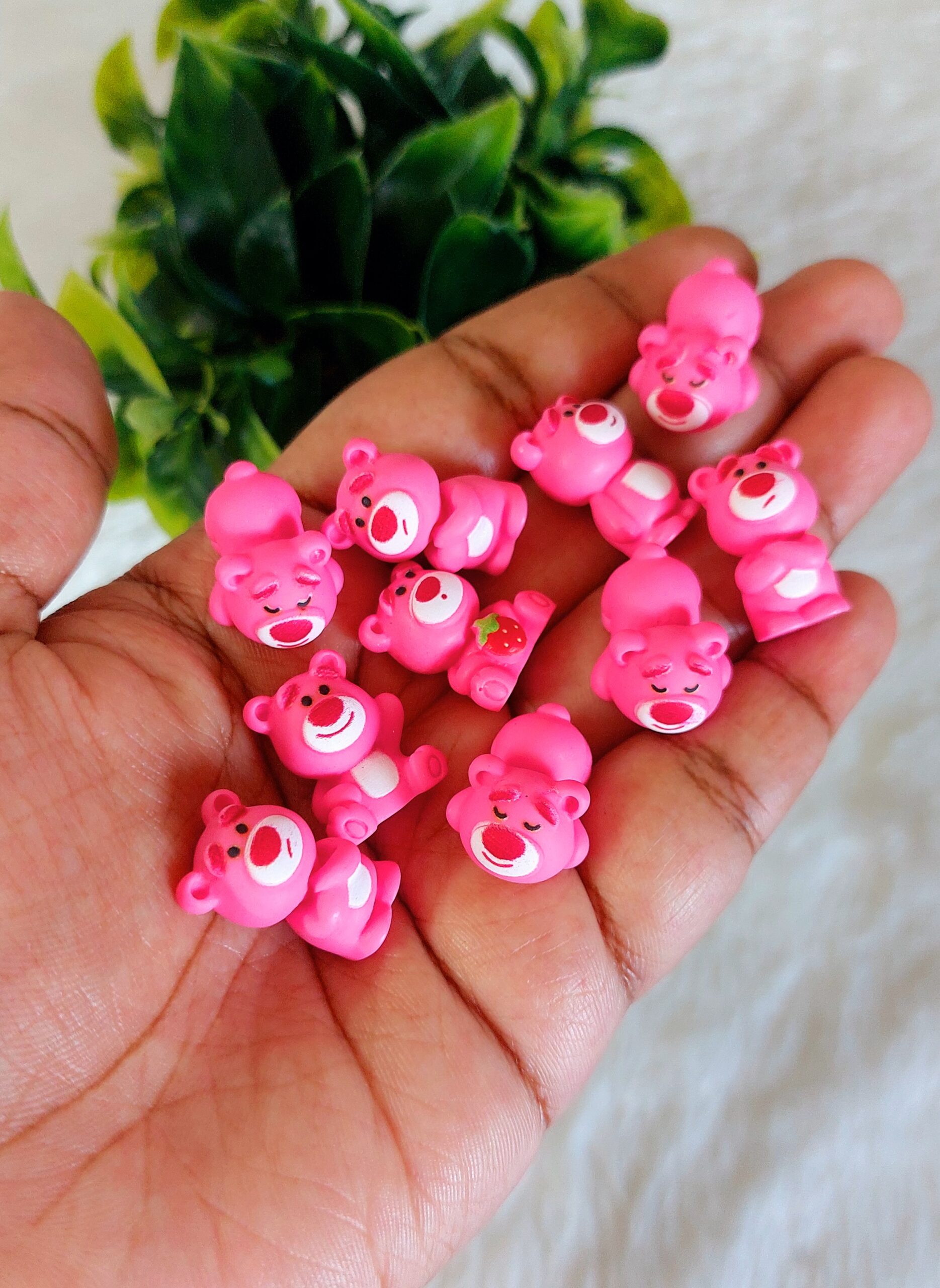 Miniature Pink Teddy doll | Set of 10 Pcs