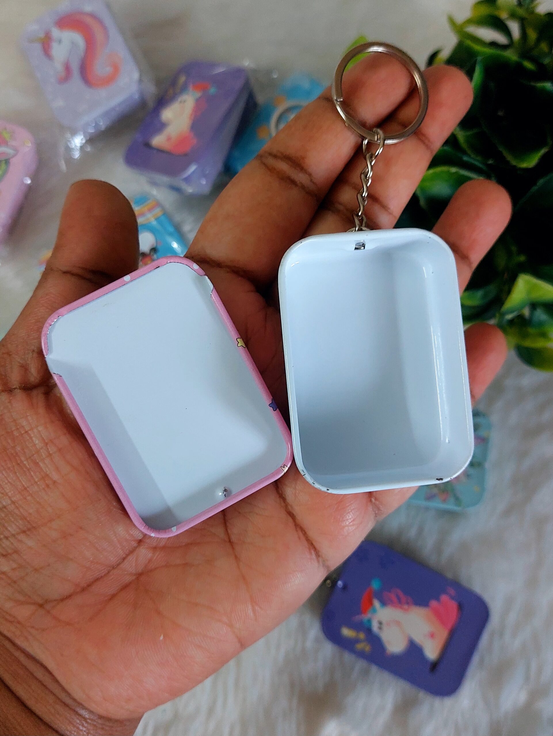 Unicorn Tin box Keychain | Rectangle Shape | Random Print | Pack of 1 - Image 6