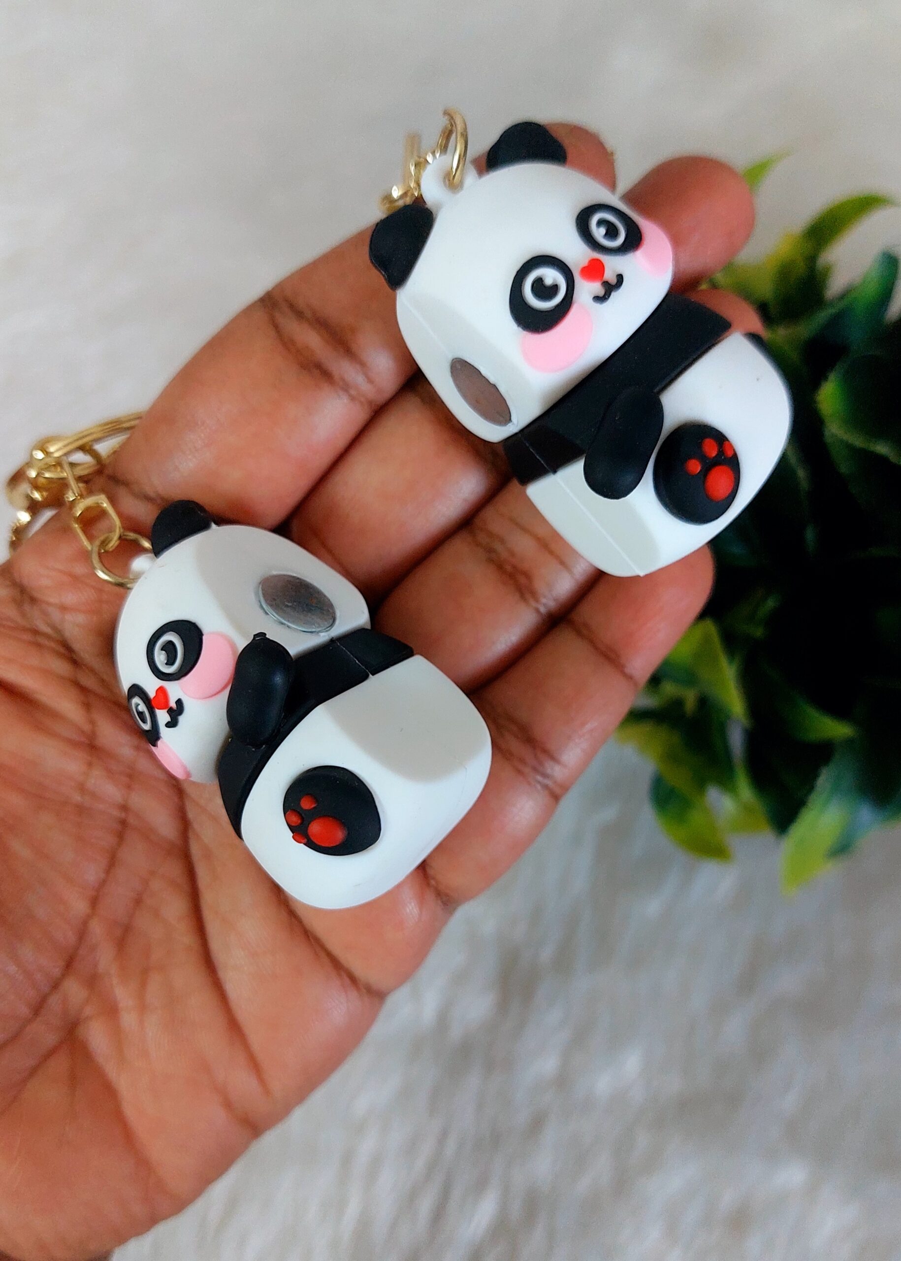 Magnetic Couple Panda Keychain | Premium Quality | One Pair - Image 6